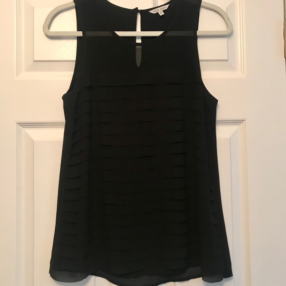 Naked Zebra pleated tank
